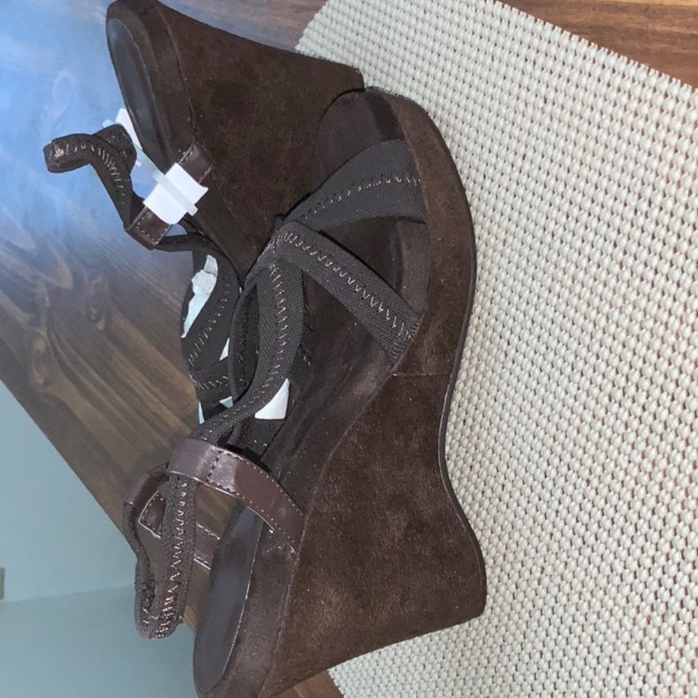 Women's Brown Wedge Sandals